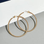 [Clover Jewelry] SMOOTH BEAD STUD EARRINGS