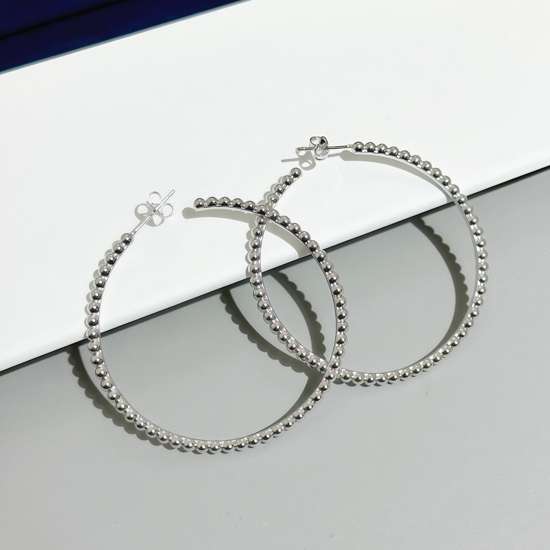 [Clover Jewelry] SMOOTH BEAD STUD EARRINGS