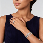 [Clover Jewelry] THREE-ROW DIAMOND RING