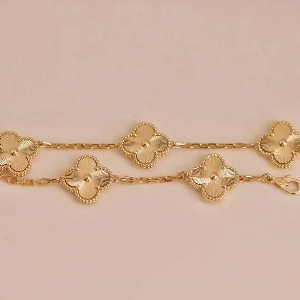 [Clover Jewelry]CLOVER 5 FLOWERS LASER BRACELET