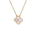 [Clover Jewelry]クローバー 15MM ダイヤモンド ホワイトフリチラリアネックレス