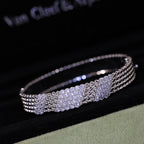 [Clover Jewelry]  FIVE-ROW DIAMOND BRACELET