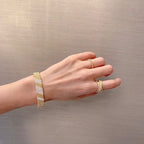 [Clover Jewelry]  FIVE-ROW DIAMOND BRACELET