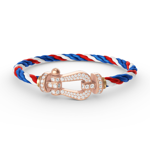 [Clover Jewelry]FORCE LARGE HORSESHOE FULL DIAMOND BRACELET ROSE GOLD