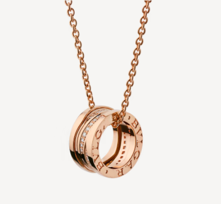 [Clover Schmuck]ZERO 1 ROSÉGOLD DIAMANT HALSKETTE
