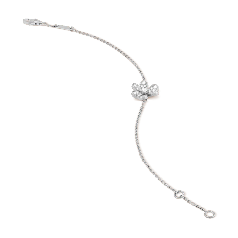 [Clover Jewelry]FRIVOLE SILVER FLOWER DIAMOND BRACELET