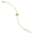 [Clover Jewelry]FRIVOLE GOLD FLOWER PINK MALACHITE BRACELET
