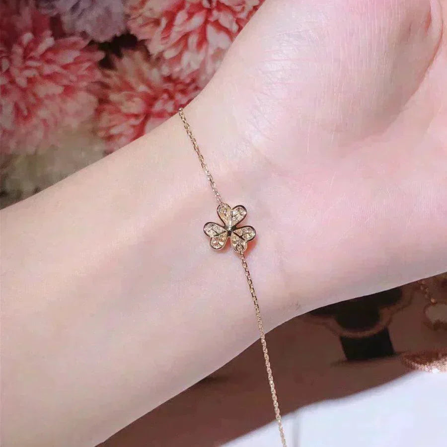 [Clover Jewelry]FRIVOLE GOLD BLUMEN DIAMANTEN ARMBAND