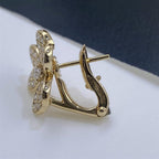 [Clover Jewelry]FRIVOLE GOLD FLOWER DIAMOND EARRINGS