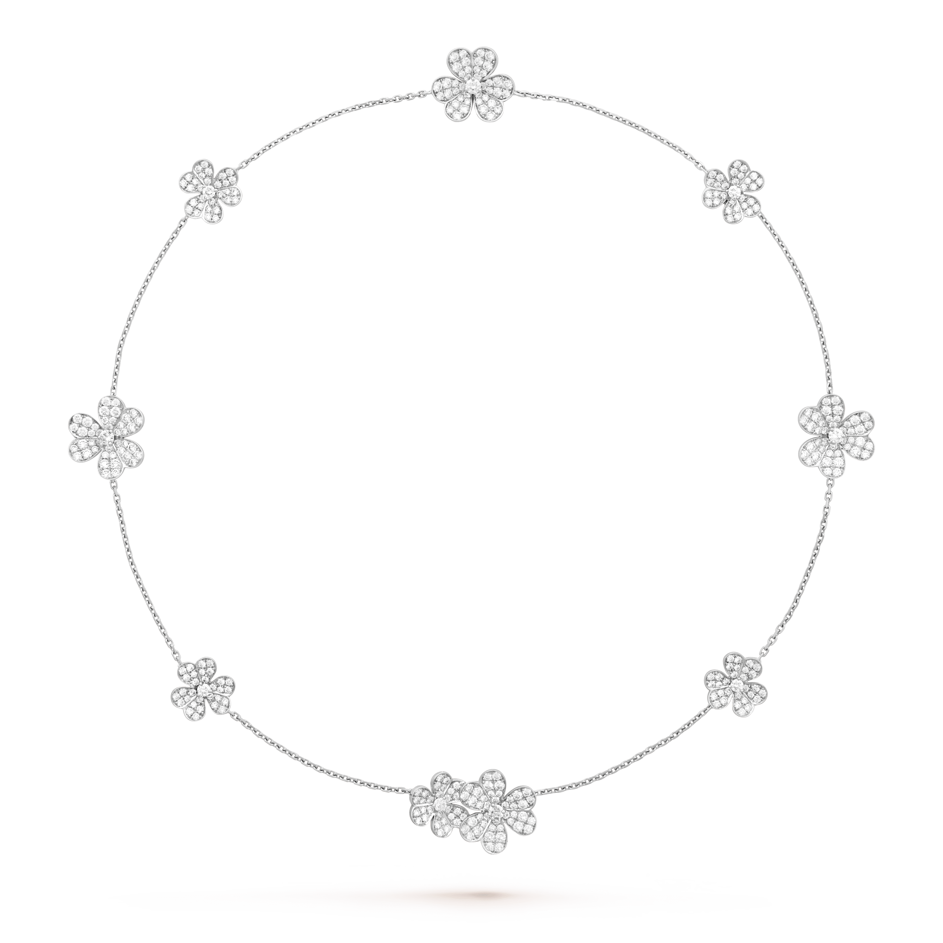 [Clover Jewelry]FRIVOLE SILVER 9 FLOWERS NECKLACE