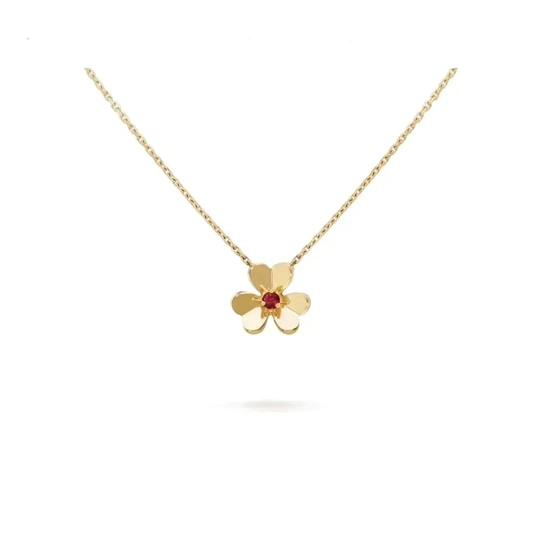 [Clover Jewelry]FRIVOLE GOLD FLOWER NECKLACE