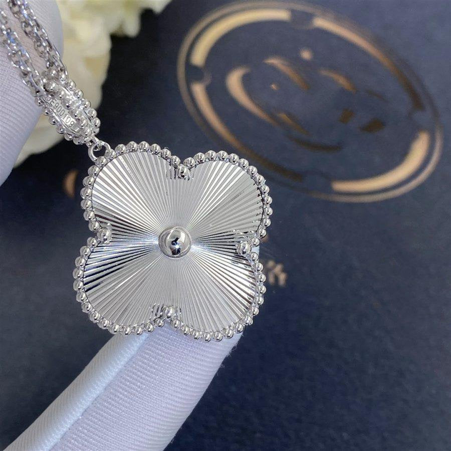 [Clover Jewelry]CLOVER 25MM SILVER BIG CLOVER NECKLACE