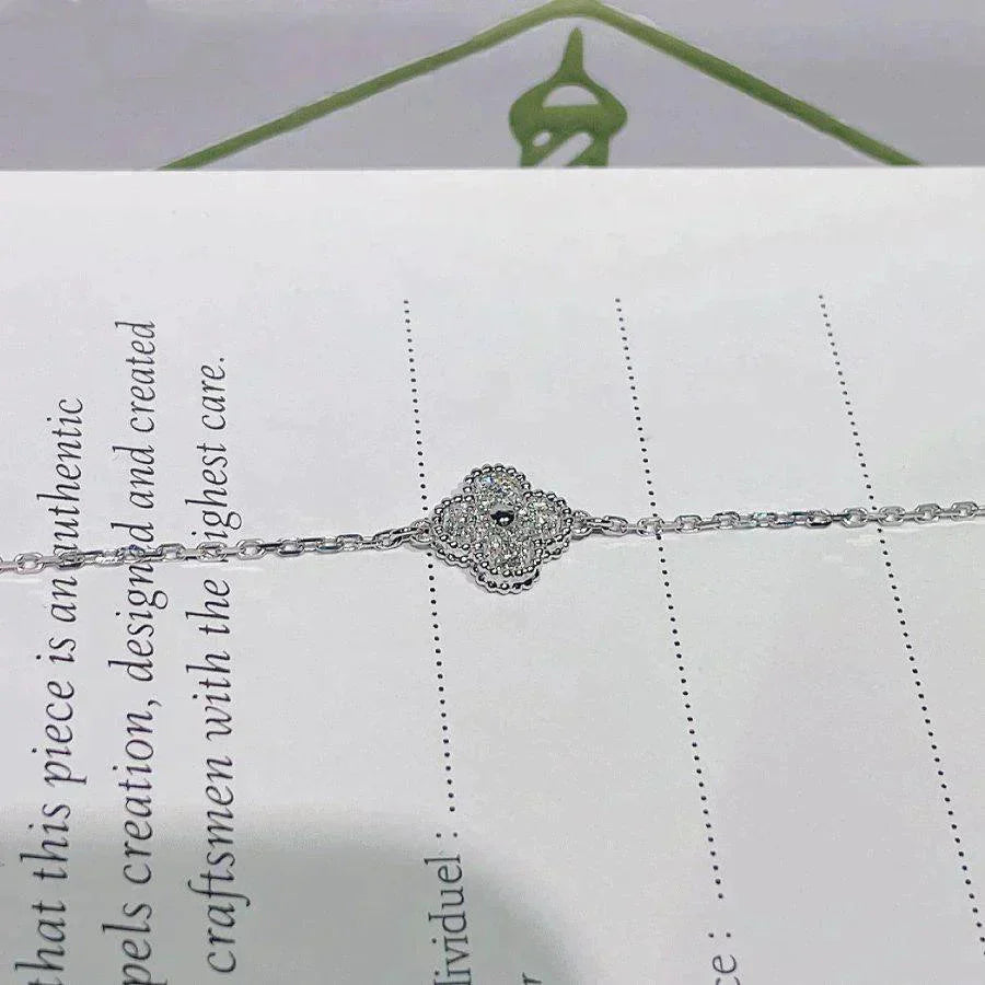 [Clover Jewelry]CLOVER  SINGLE FLOWER BRACELET SILVER