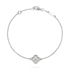 [Clover Jewelry]CLOVER  SINGLE FLOWER BRACELET SILVER