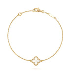 [Clover Jewelry]CLOVER WHITE MOP SINGLE FLOWER ARMBAND