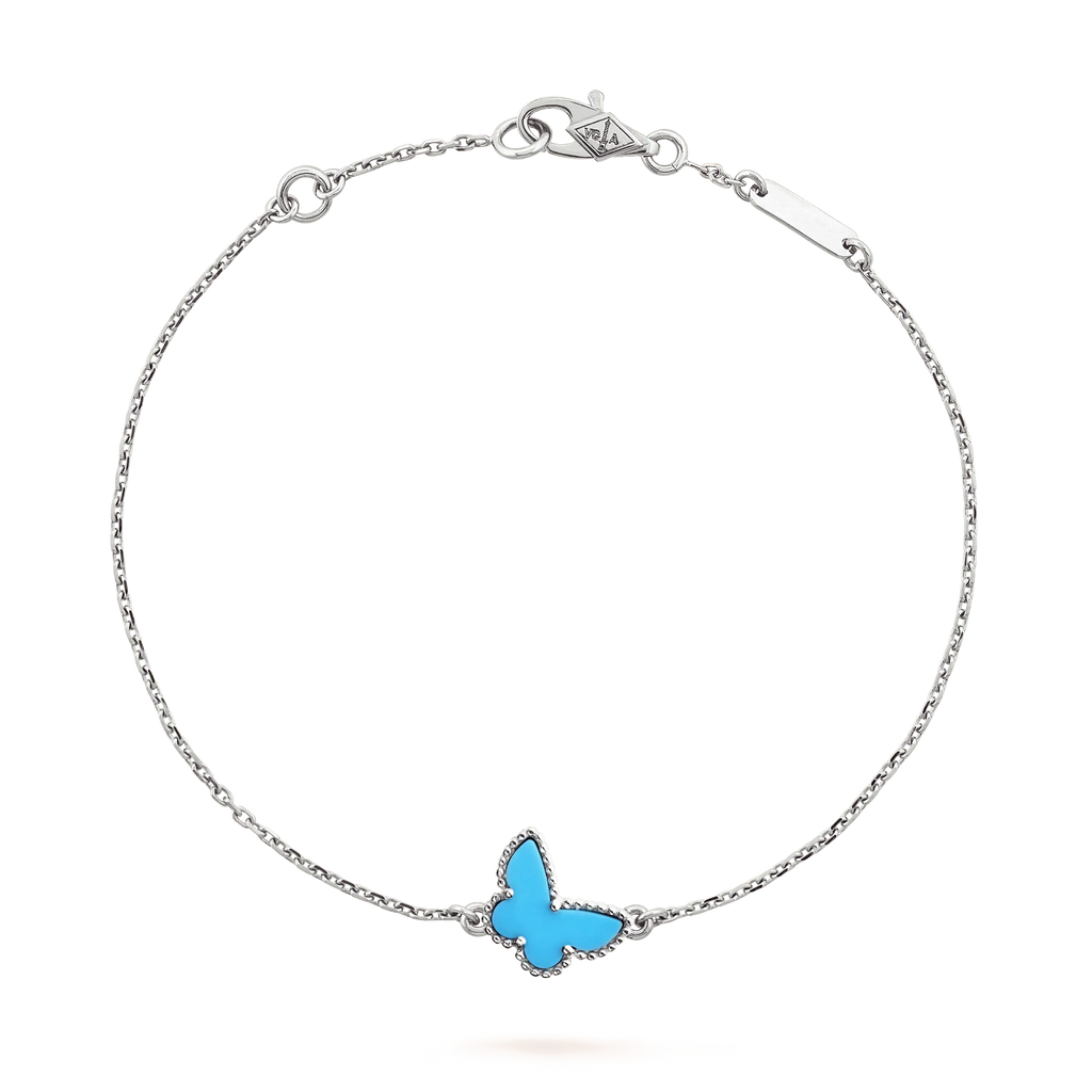 [Clover Jewelry]SCHMETTERLING TÜRKIS SCHMETTERLING ARMBAND SILBER