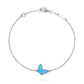 [Clover Jewelry]SCHMETTERLING TÜRKIS SCHMETTERLING ARMBAND SILBER