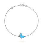 [Clover Jewelry]SCHMETTERLING TÜRKIS SCHMETTERLING ARMBAND SILBER