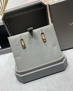 [Clover Jewelry]MOVE UNO SMALL 1 DIAMOND EARRINGS