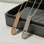 [Clover Jewelry]MY FIRST DIAMOND PAVED NECKLACE