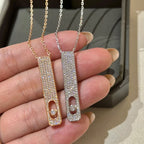 [Clover Jewelry]MY FIRST DIAMOND PAVED NECKLACE