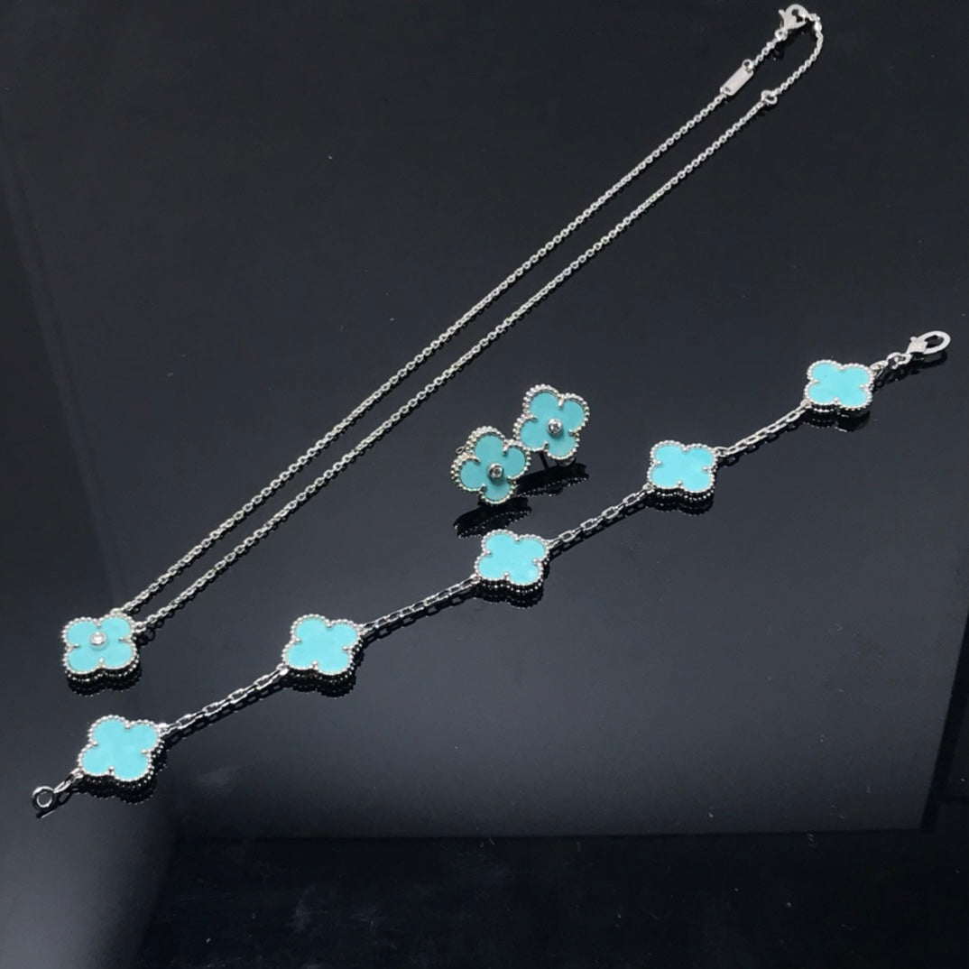 [Clover Jewelry]CLOVER 1 DIAMOND BLUE SKY SILVER EARRINGS