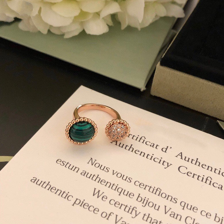 [Clover Jewelry]PERLEE COULEURS DIAMOND ROSE GOLD BETWEEN THE FINGER RING