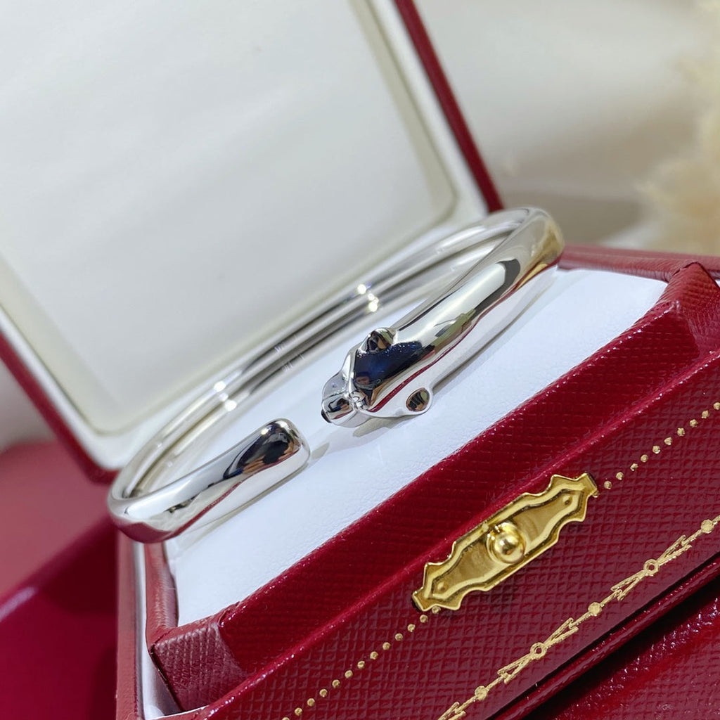 [Clover Jewelry]PANTHERE SILVER OPEN BRACELET