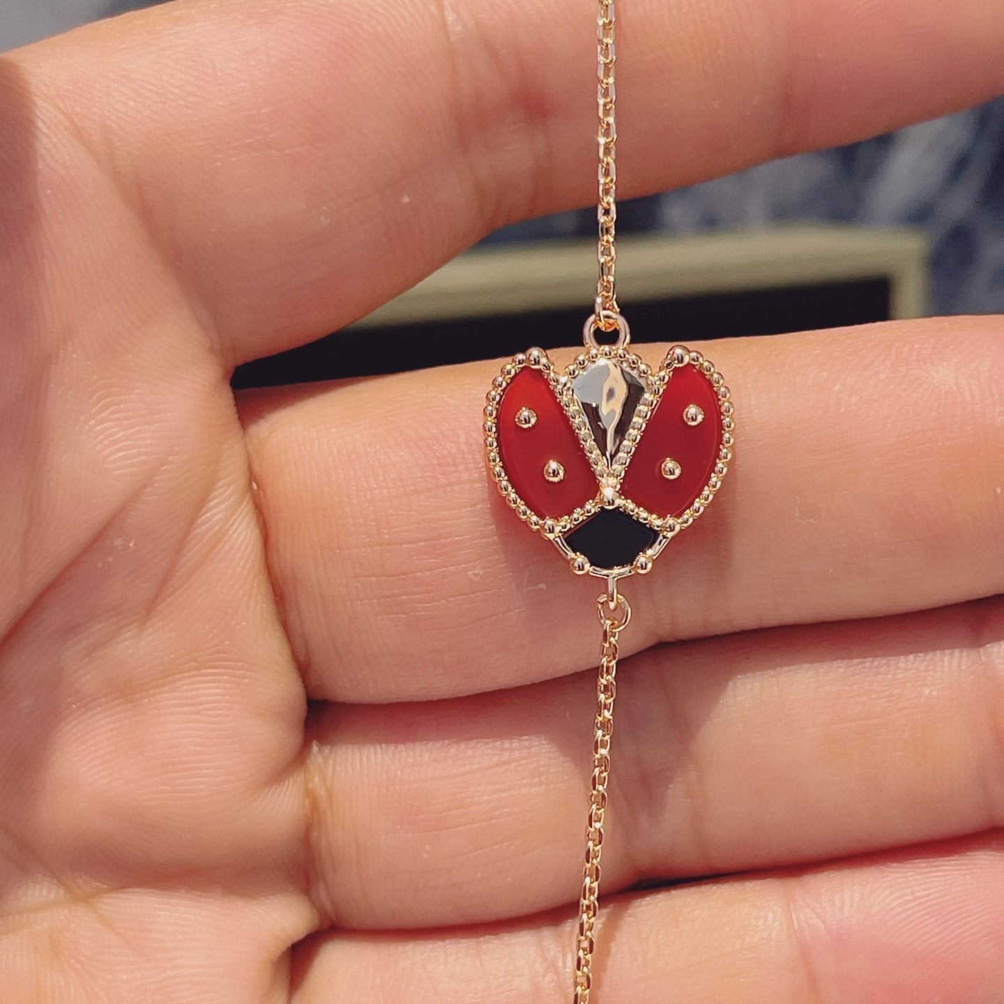 [Clover Jewelry]LUCKY SPRING 1 MOTIF ROSÉGOLD-ARMBAND