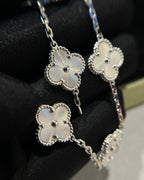[Clover Jewelry]CLOVER SILVER 5 MOTIFS BRACELET