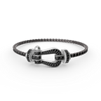 [Clover Jewelry]FORCE  LARGE HORSESHOE FULL DIAMOND TENNIS BRACELET